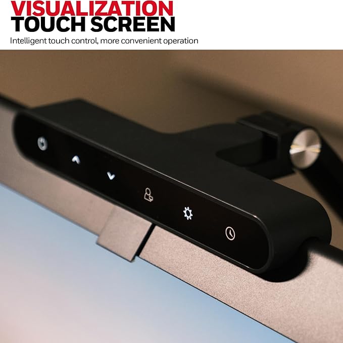 Honeywell LED Desk Lamp with Base - HJ1BK Sunturalux Eye-Caring Architect Desk Lamp for Home Office, 1200LM Computer Desk Light 4 Color Modes Stepless Dimming Task Desk Light with Timer Function Black