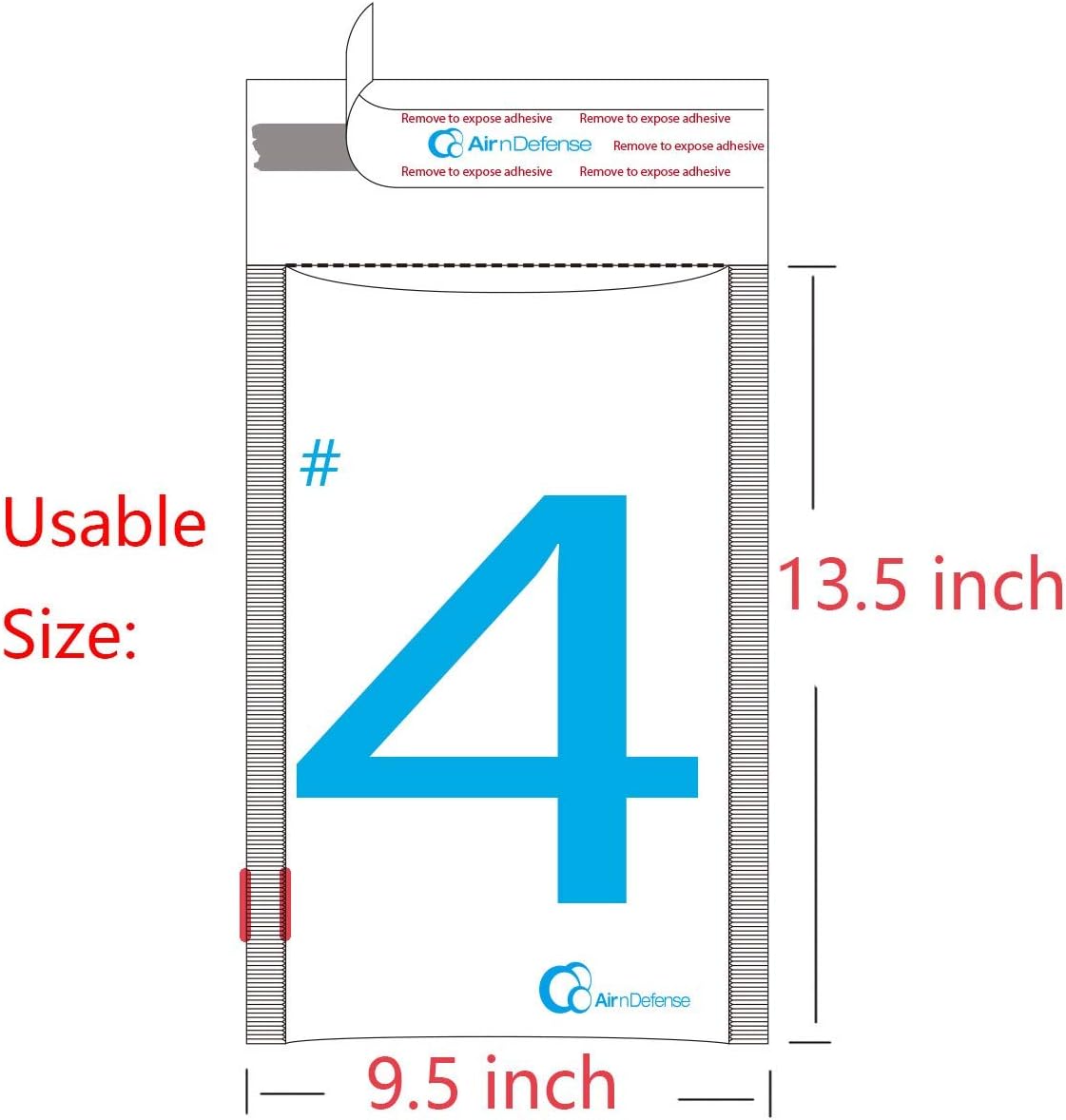 100/200/300/400/500/1000 pcs #4 9.5x14.5 Poly Bubble Padded Envelopes Mailers Shipping Bags AirnDefense (400)