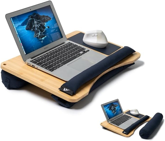 Lap desks for Adults,Adjustable Laptop Desk with Pillow Cushion,Fits up to 16'', Portable Laptop Desk for Bed/Couch/Car, Extra Large Lap Desk with Detachable Cushions, Travel Lap Desk,Dorm Essentials