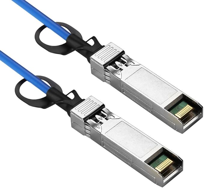 10G SFP+ DAC Cable Blue SFP+ Direct Attach Passive Copper Twinax Cable Compatible with Ubiquiti 1M(3.3ft), Storage Network Ethernet Copper Switch Cables