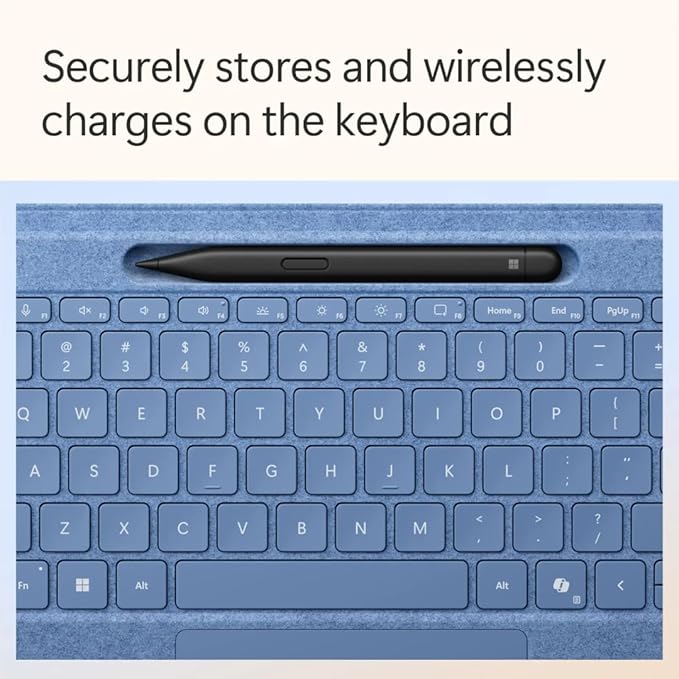 Microsoft Surface Pro 2-in-1 Tablet with Sapphire Flex Keyboard and Slim Pen, 13" Touchscreen Display, Snapdragon X Plus, 16GB RAM, 2TB SSD, Copilot+ PC, Alcantara Keyboard, Win 11 Pro, Dune