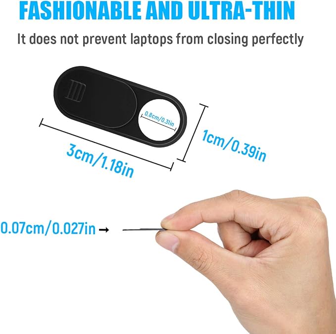 Webcam Cover Slide, Ultra Thin Phone Camera Cover, Camera Cover Blocker for Macbook, iMac, Laptop, Desktop, Pc, iPad, iPhone, Smartphone Protect Your Visual Privacy Security (Pink/Blue/Green-3 Pack)
