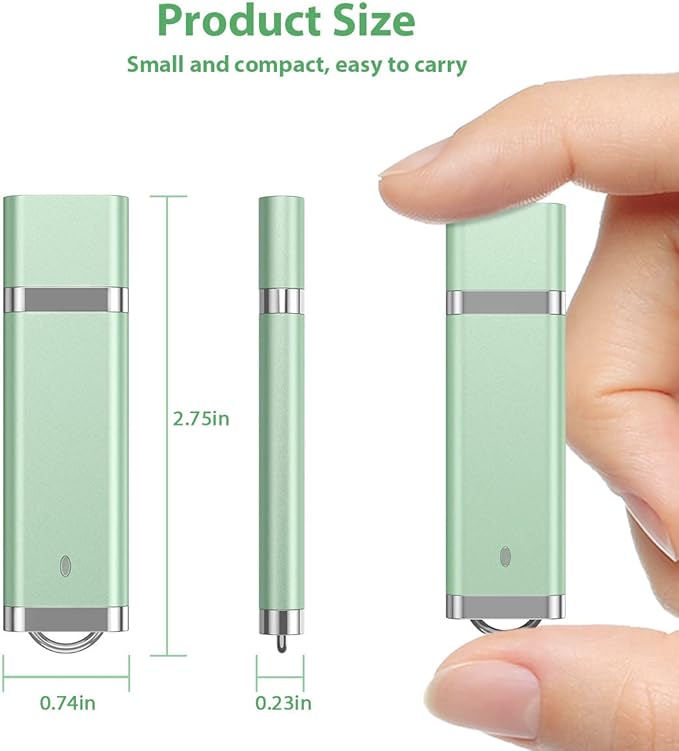 Aiibe 5 Pack 16GB 16G USB 2.0 Flash Drive Bright Thumb Drives Data Storage Memory Stick Portable Pen Jump Drives (16GB, 5 Mixed Colors: Blue Green Yellow Pink Purple)