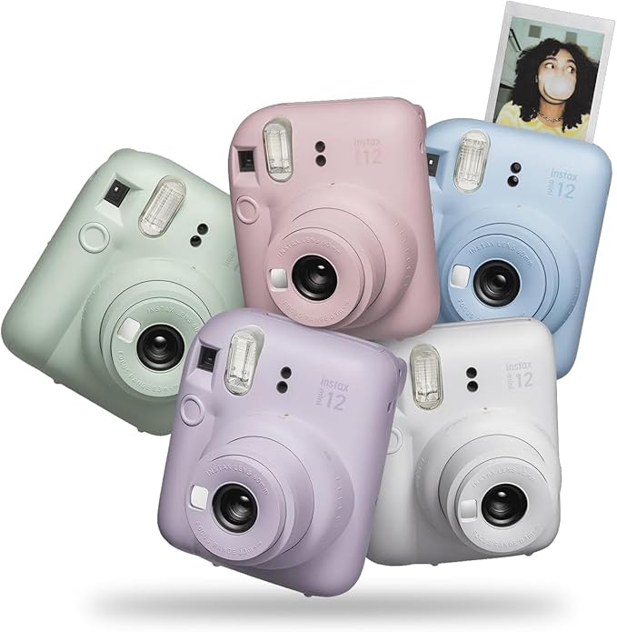 Fujifilm Instax Mini 12 Instant Camera Lilac Purple + Minimate Custom Designed Case + Fuji Instax Film 10 Sheets & Photo Album