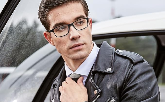 4 packs of blue block reading glasses (male and female), computer reader, UV block glasses (1.00x)