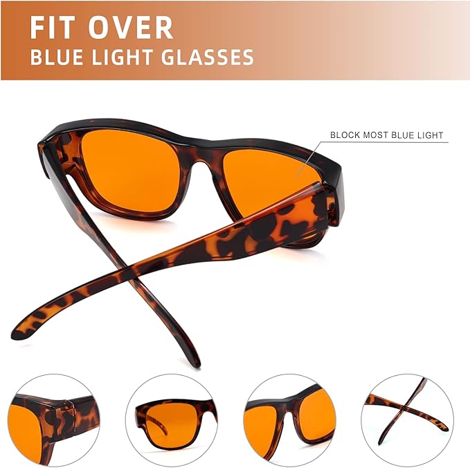 Eyekepper Mens Fit Over Blue Light Blocking Glasses Computer Gaming Eyeglasses for Women