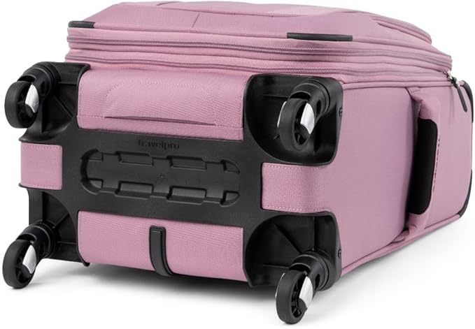 Travelpro Maxlite 5 Softside Expandable Carry on Luggage with 4 Spinner Wheels, Lightweight Suitcase, Men and Women, Orchid Pink Purple, Carry On 21-Inch
