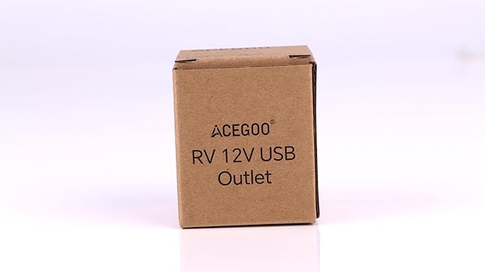 Acegoo RV USB Outlet All-Aluminum Type A + Type C Ports 12V/24V USB Charger, Recessed Mount 24W High-Speed Charging Socket, PD3.0 & QC3.0 Fast Charger for Camper Trailer Van Car Boat Golf Cart