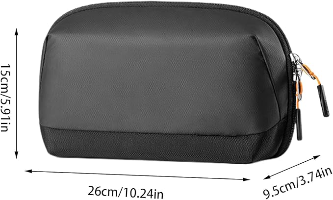 Electronics Travel Organizer - 180° Opening Tech Pouch, Waterproof Cable Storage Case, Portable Durable Design, Multi-Layer Organizer | Travel Bag for Wires, Chargers, Gadgets, Cosmetics, Office Daily