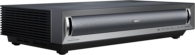 Hisense PX3-PRO Ultra Short Throw Triple Laser Projector, 4K UHD, 80” – 150”, 3,000 Lumens, 3000:1 Contrast, Dolby Vision & Atmos, IMAX Enhanced, 240 High Refresh Rate, Google TV, Designed for Xbox