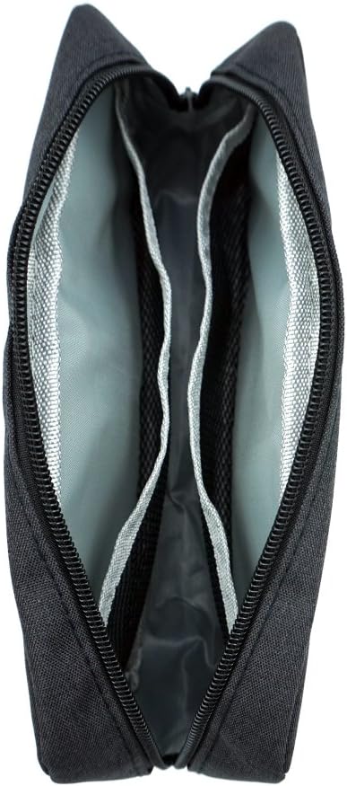 Universal Electronics/Accessories Soft Carrying Case Bag, Durable & Light-weight,Suitable for Out-going, Business, Travel and Cosmetics Kit (Big-Black)