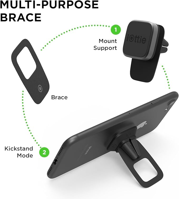iOttie iTap Mini Magnetic Premium Air Vent Mount Holder for Easy Hands-Free Use, Secure Grip and 360-Degree Rotation for All Smartphones