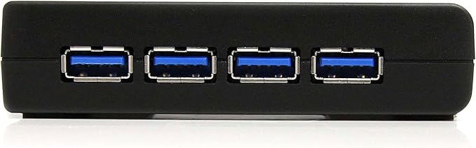 StarTech.com 4-Port USB 3.0 SuperSpeed Hub with Power Adapter 5Gbps - Portable Multiport USB-A Dock IT Pro - USB Port Expansion Hub for PC/Mac - 4 Port Powered USB Hub for PC (ST4300USB3)