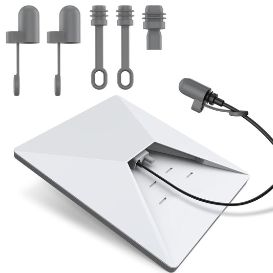 for Starlink Mini Silicone Cable Caps Set, 2*Cable Ends Caps,1*Plug for Power Supply, 2 *Plugs for Mini Output Port, Dustproof Waterproof Accessories for Starlink Mini, Set of 5, Gray