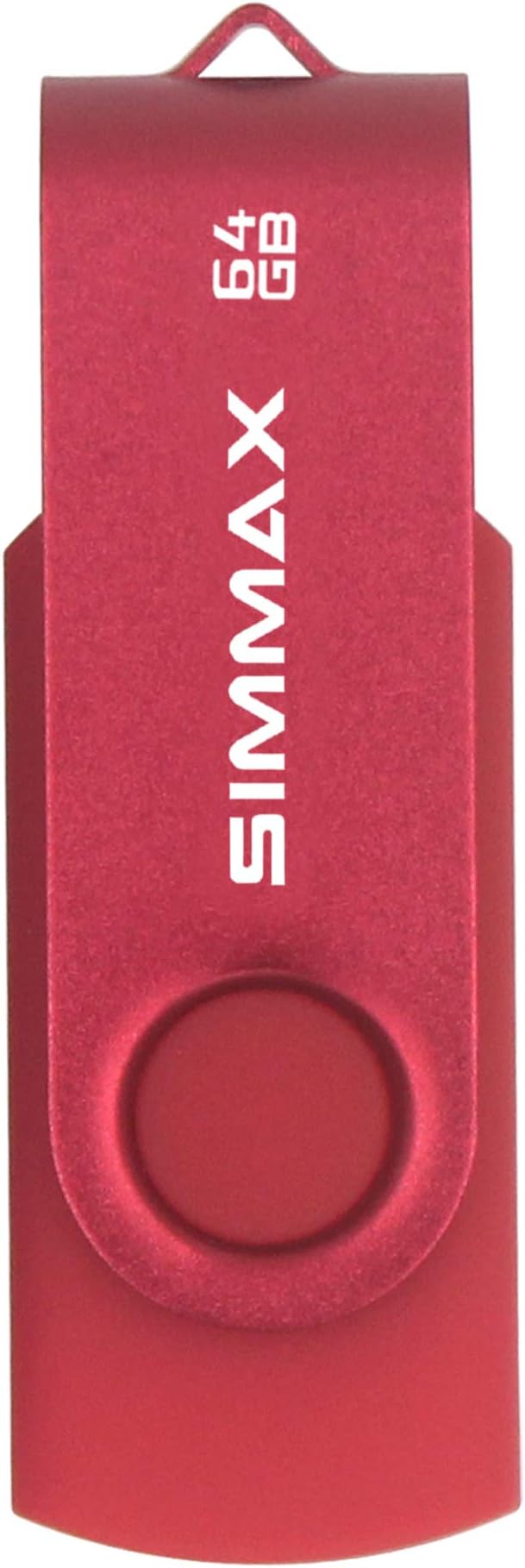 USB Flash Drives 2 Pack 64GB Memory Stick Swivel Design USB 2.0 Flash Drive Thumb Drive Zip Drives (64GB Red Purple)