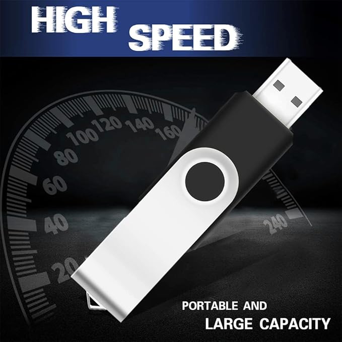 EASTBULL 50Pack Bulk Flash Drives 8GB USB 2.0 Flash Drive Pack Thumb-Drive Bulk USB Drives (Black, 50PCS)