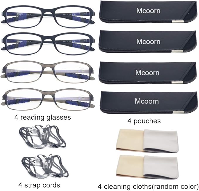 Computer Blue Light Blocking Reading Glasses(Flexible and Lightweight) UV Protection Readers Anti Eyestrain for Women Men