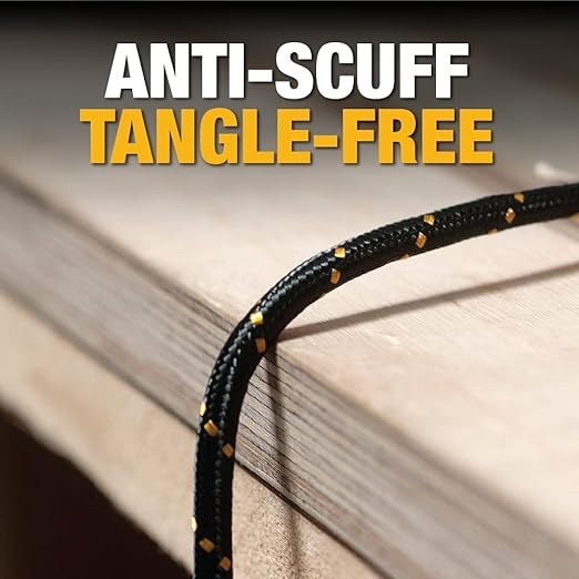 DEWALT Heavy Duty USB C Cable, Jobsite 60 Watt USB C Cable, High Speed Type-C to Type-C, Fast Charge PD USBC Fast Charging Cord for iPhone 17/16/15 Plus Pro Max MacBook iPad Samsung Galaxy, 10 ft