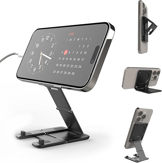 Kenu Stance+ 10-in-1 MagSafe Super Gadget, Magnetic Tripod Stand, Car Vent+Dash+CD Mount, Finger Holder, Airplane Mount, Selfie Stick, More
