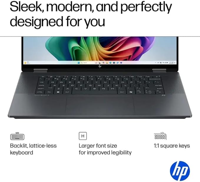 HP OmniBook X Flip 2-in-1 Laptop,16" 2K Touchscreen Laptop Computer,Intel Core Ultra 7, Arc 140V GPU Copilot+ PC,16GB RAM 512GB SSD,Thunderbolt 4,W/3-in-1 Accessories, with Lifetime Office,Win 11 Pro