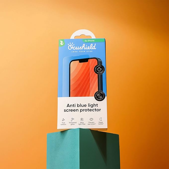 Ocushield Anti Blue Light Tempered Glass Screen Protector for iPhone XR | iPhone 11 6.1" - Protect Your Eyes, Reduce Migraines & Improve Sleep