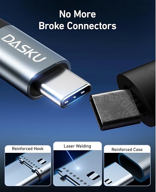 USB C to USB C Cable, 2Pack 10FT 60W(3.1A) Nylon Braided Charger Cable for for iPhone 17/16/16e/16 Plus/16 Pro Max/15/15 Plus/15 Pro Max, iPad Pro Air,Samsung S24/S24 Ultra/S23 USBC Charger