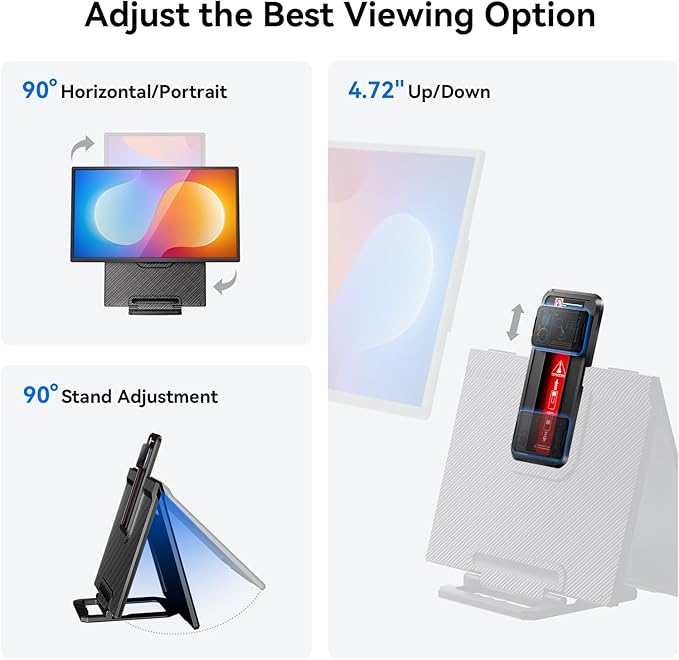 24" 180Hz Gaming Monitor, 2.5K 2560x1440 QHD Fast IPS 112.5% sRGB Large Portable Monitor, Height & Rotation Adjustable Stand Type-C HDMI Eye Care External Screen for Laptop Phone PS4&5 Switch Xbox