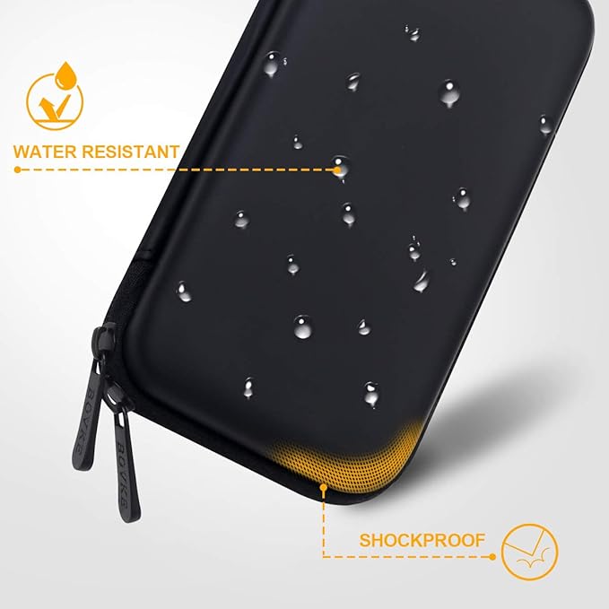 BOVKE Travel Cable Organizer Hard Protective Case