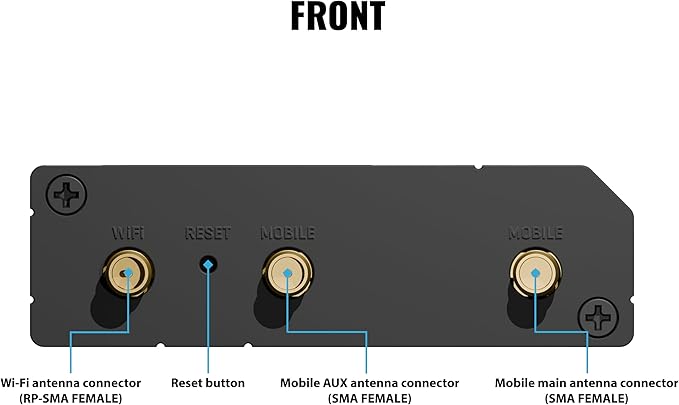 Teltonika RUT241 Industrial 4G LTE Router – Compact & Rugged Wireless Router with Ethernet, WiFi, VPN, RMS Support, Remote Monitoring, and IoT Connectivity (RUT241098000)