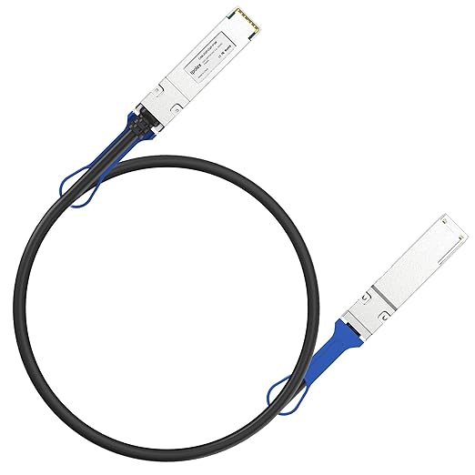 ipolex 100G QSFP28 DAC Cable - 100GBASE-CR4 Passive Copper Twinax QSFP28 Cable, 0.5M (1.6ft) | Compatible with QSFP-100G-CU0.5M, Ubiquiti, Arista, Supermicro and More