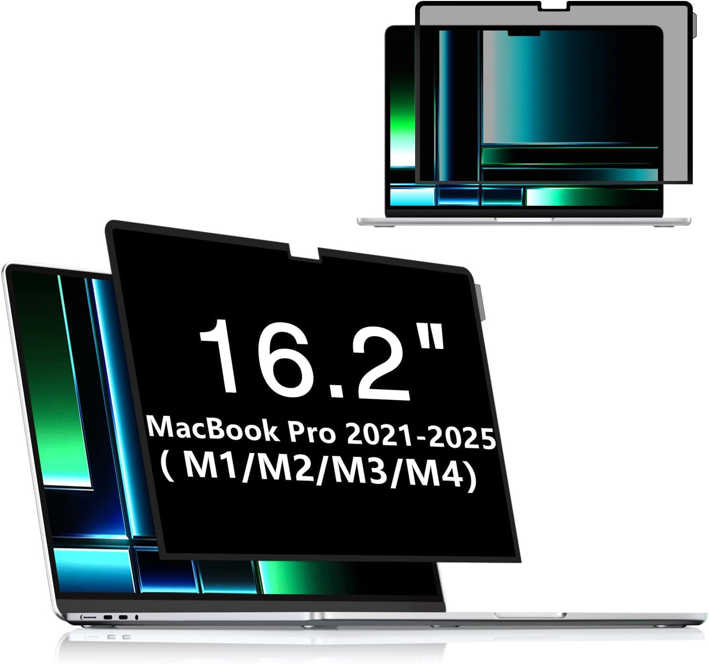 FILMEXT Macbook Pro 16 inch Privacy Screen Protector (M4 M3 M2 Max/Pro M1, A3186 A3403 A2485 A2991 A2780),Bubble Free Privacy Screen for Macbook pro 16.2 2025-2021 Eye Care/Anti-Glare Filter