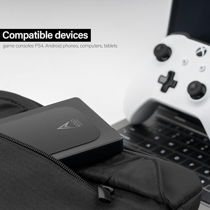 5TB External Hard Drive Ultra Slim Portable HDD-USB 3.0 for PC, Mac, Laptop, PS4, Xbox one,Xbox 360 Model A4