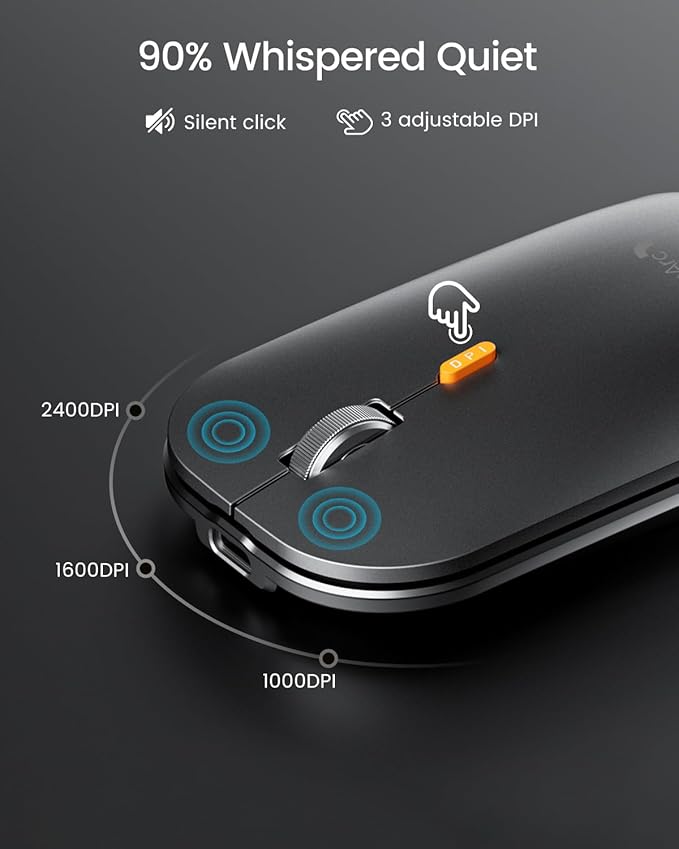 ProtoArc Backlit Bluetooth Keyboard and Mouse for Mac, KM100-A Multi-Device Wireless Keyboard Mouse for Mac, Full Size Rechargeable for MacBook Pro/Air, iPhone, iPad, Black