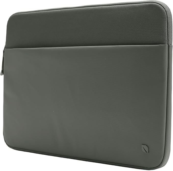 Incase A.R.C. Sleeve with ReSpun Recycled Polyester - 15 inch and 16 inch MacBook/Laptop & iPad/Tablet Case - Cushioned Faux Fur Lining, External Zippered Slip Pocket - Smoked Ivy