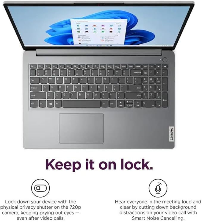 Lenovo 15.6" HD IdeaPad Anti-glare Screen w/ 1 Year Microsoft 365, 640GB SSD, 20GB RAM, Windows 11 Home, WiFi 6, HDMI, USB-C, Intel Processor, SD Card Reader, Up to 9.5 Hours Battery Life, w/WOWPC USB
