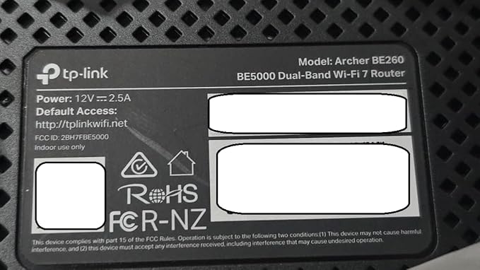 TP-Link Dual-Band BE5000 WiFi 7 Router Archer BE260 | 5-Stream 5Gbps | 1×2.5G WAN+1×2.5GLAN+3×1G Ports, USB 3.0 | 5 External Antennas | VPN Clients & Server | Easy-Mesh, HomeShield, MLO, Private IOT