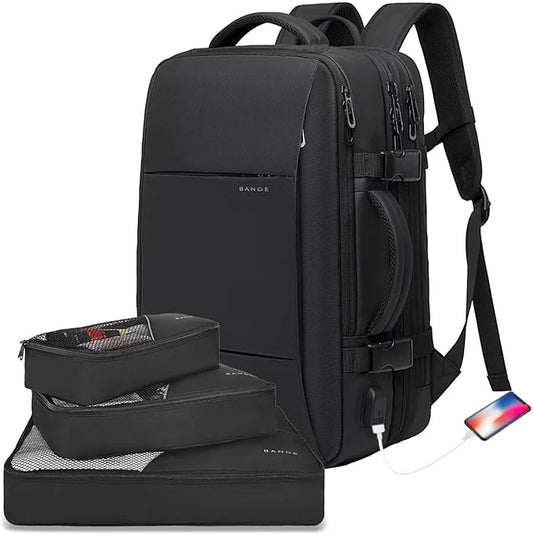 45L Carry On Backpack, Weekender Travel Backpacks, 17.3 inch Laptop Back Pack Business Expandable Bag for Men and Women… (Blake45L（with3cubes))…