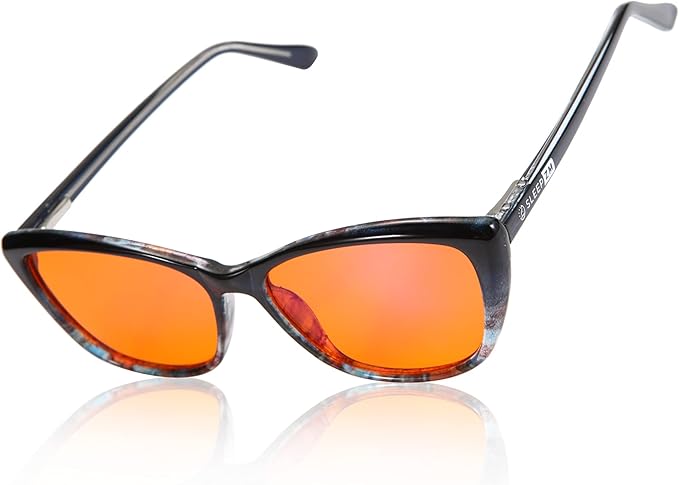Blue Light Blocking Glasses for Women + Men - Better Sleep + Anti Eye Strain Protection - Computer Screens & Gaming