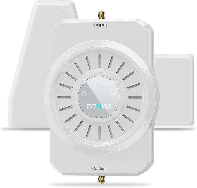 Cell Phone Signal Booster for Home Multi-Room, ZORIDA Cell Phone Booster for All U.S. Carriers Home Office, Boost 5G 4G for Verizon,72dB High Gain Antennas, Verizon, AT&T, T-Mobile App Support