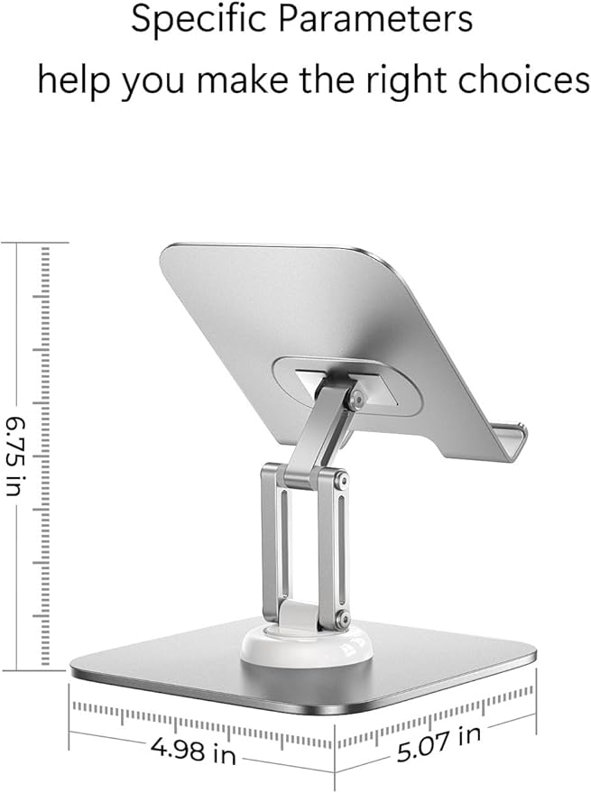 LISEN for iPad Stand for Desk,2025 Adjustable Tablet Stand Holder Metal iPad Holder Switch Mount,Desk Accessories for Women Men ipad Mount Kitchen Fits 4-12.9" Tablet/Monitor/Switch/iPhone/Kindle