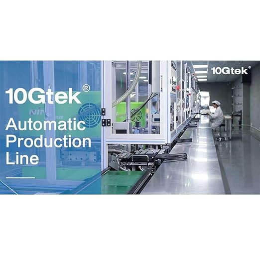 10Gtek SFP+ DAC Twinax Cable, 10G SFP+ to SFP+ Direct Attach Copper Patch Passive Cable for Cisco SFP-H10GB-CU2.5M, Meraki MA-CBL-TA-1M, Ubiquiti UniF, D-Link, Fortinet,2.5 Meter(8.2ft), 10-Pack