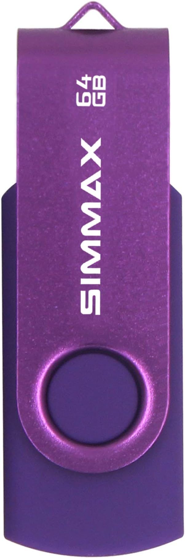 USB Flash Drives 3 Pack 64GB Memory Stick Swivel Design USB 2.0 Flash Drive Thumb Drive Zip Drives (64GB Blue Green Purple)