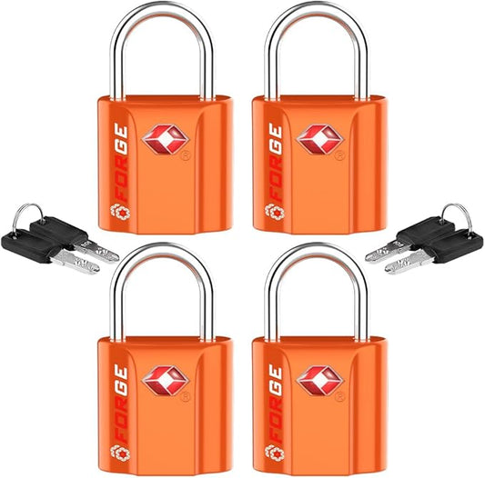 TSA Approved Luggage Locks, Ultra-Secure Dimple Key Travel Locks with Zinc Alloy Body