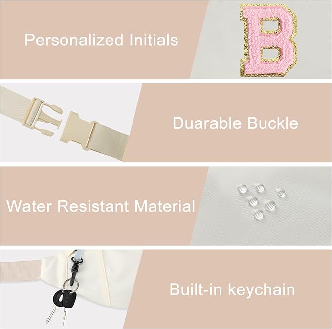 MAXTOP Large Crossbody Fanny Pack with 4-Zipper Pockets,Gifts for Enjoy Sports Festival Workout Traveling Running Casual Hands-Free Wallets Waist Pack Phone Bag Carrying All Phones