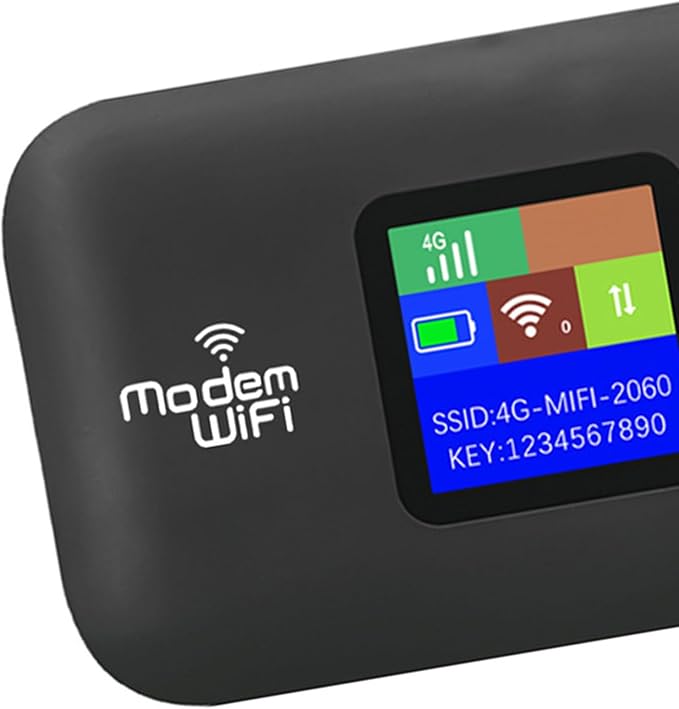 4G LTE Wi Fi Mobile Hotspot, Portable Wi Fi Hotspot for Travel, 10 Connected Devices, Cordless Internet Router Devices with SIM Card Slot, for Europe Africa Southeast Asia
