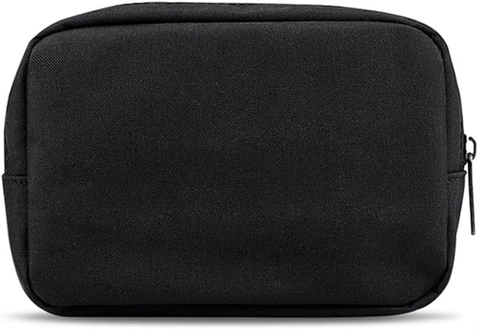 Universal Electronics/Accessories Soft Carrying Case Bag, Durable & Light-weight,Suitable for Out-going, Business, Travel and Cosmetics Kit (Small-Black)