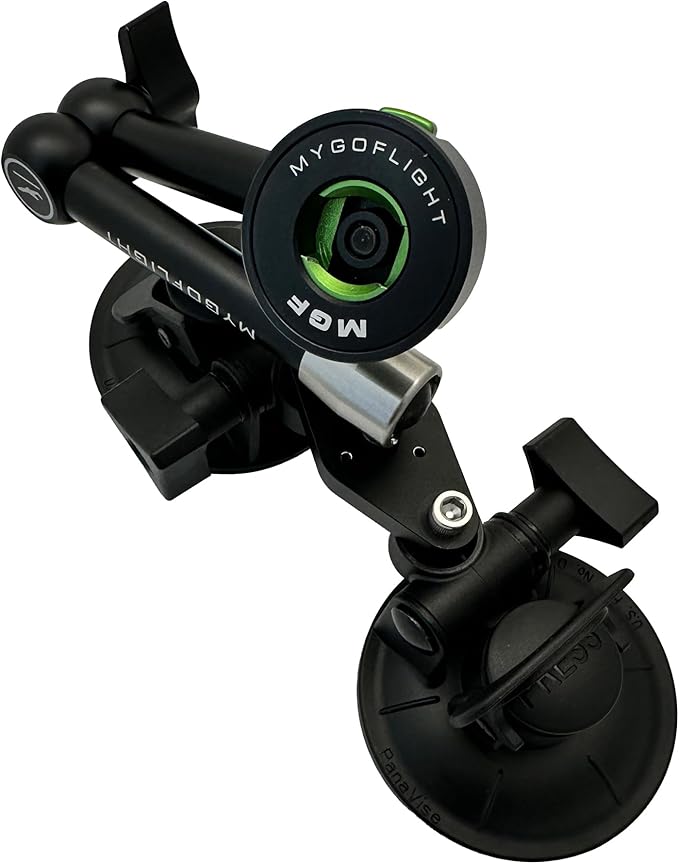 Flex Double Suction Adjustable Handsfree Flight Travel iPad/Tablet Sport Mount with 360 Degree Rotation, Black, (MNT-1815)