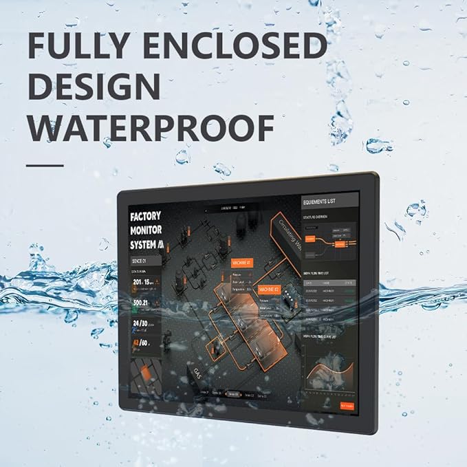 YanKe 21.5" Industrial Computer Touch Screen 10 Point Touch Industrial Computer, Resolution 1024 * 768 450nit, RJ45*2 USB*4 com*2 HD*1 WiFi+BT(10610U 8+256)