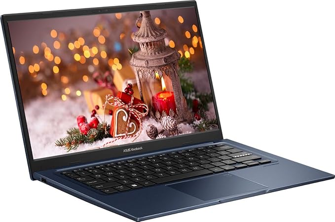 ASUS 14" FHD Vivobook Laptop Computer, 12GB RAM 512GB Storage (256GB SSD+256GB Docking Station Set), 6-Core Intel Core i3, Windows 11 Pro with Microsoft Office Home & Business, PLUSERA Earphones