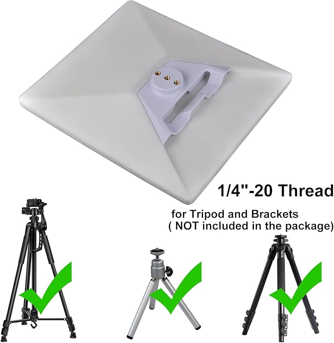 Starlink Mini Tripod Adapter Mount, 1/4"-20 Threaded, Plastic, White, Lightweight, Mounting Type: Tabletop